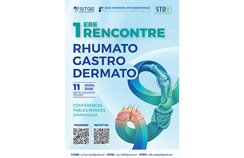 1<sup>ere</sup> Rencontre Rhumato Gastro Dermato