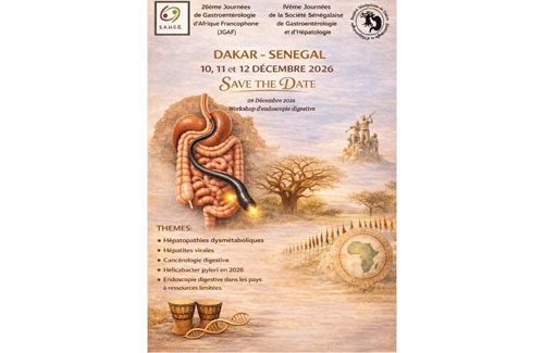 26<sup>ème</sup> Journées de Gastroentérologie d'Afrique Francophone (JGAF)